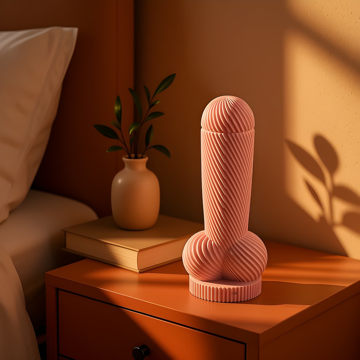 Lampe de chevet en forme de pénis Lampe Monsieur, lumière chaude de fin de journée